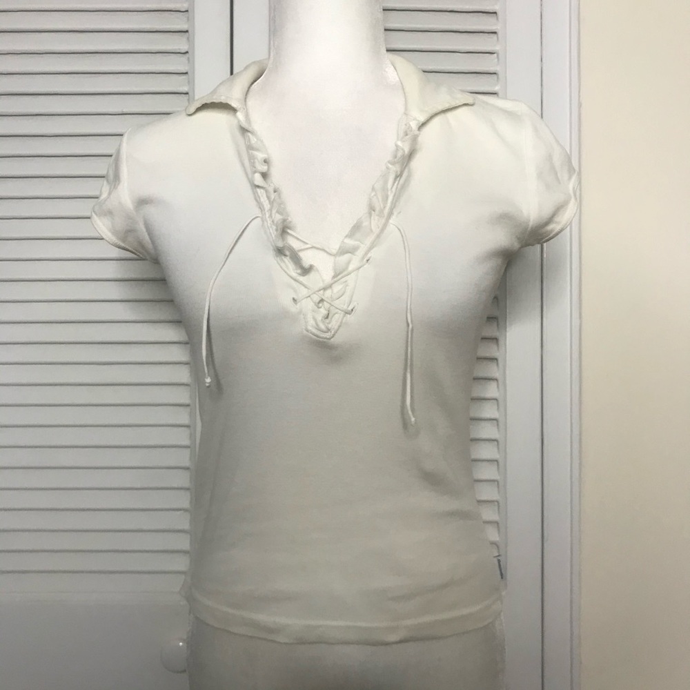Vintage Abercrombie & Fitch White Polo